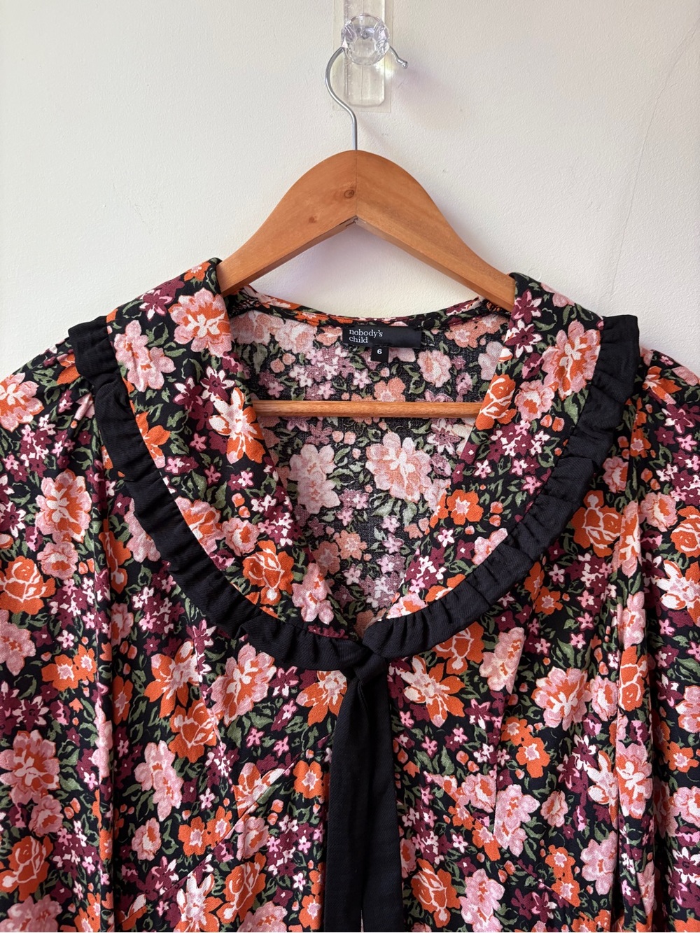 Nobody's Child Floral Phoebe Collared Midi Dress - Picture 7 of 16